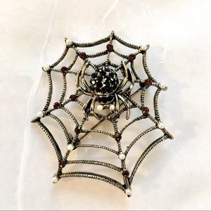 Sparkling Spider Brooch Pin/Pendant